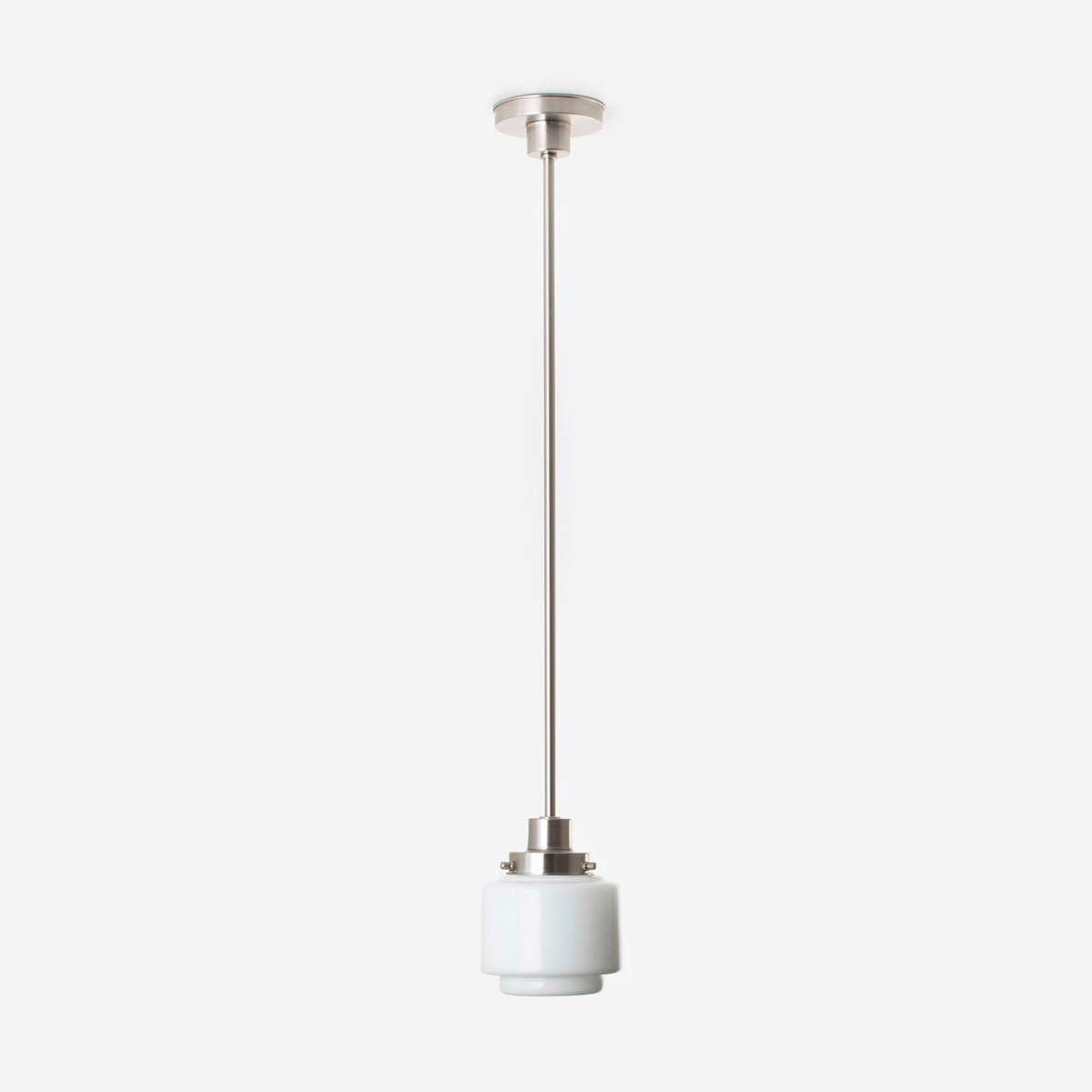 Hanglamp Getrapte Cilinder Small 20's Matnikkel - Art Deco Trade