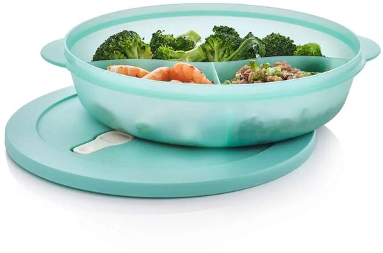 Assiette micro-ondes Tupperware (série cryal wave)