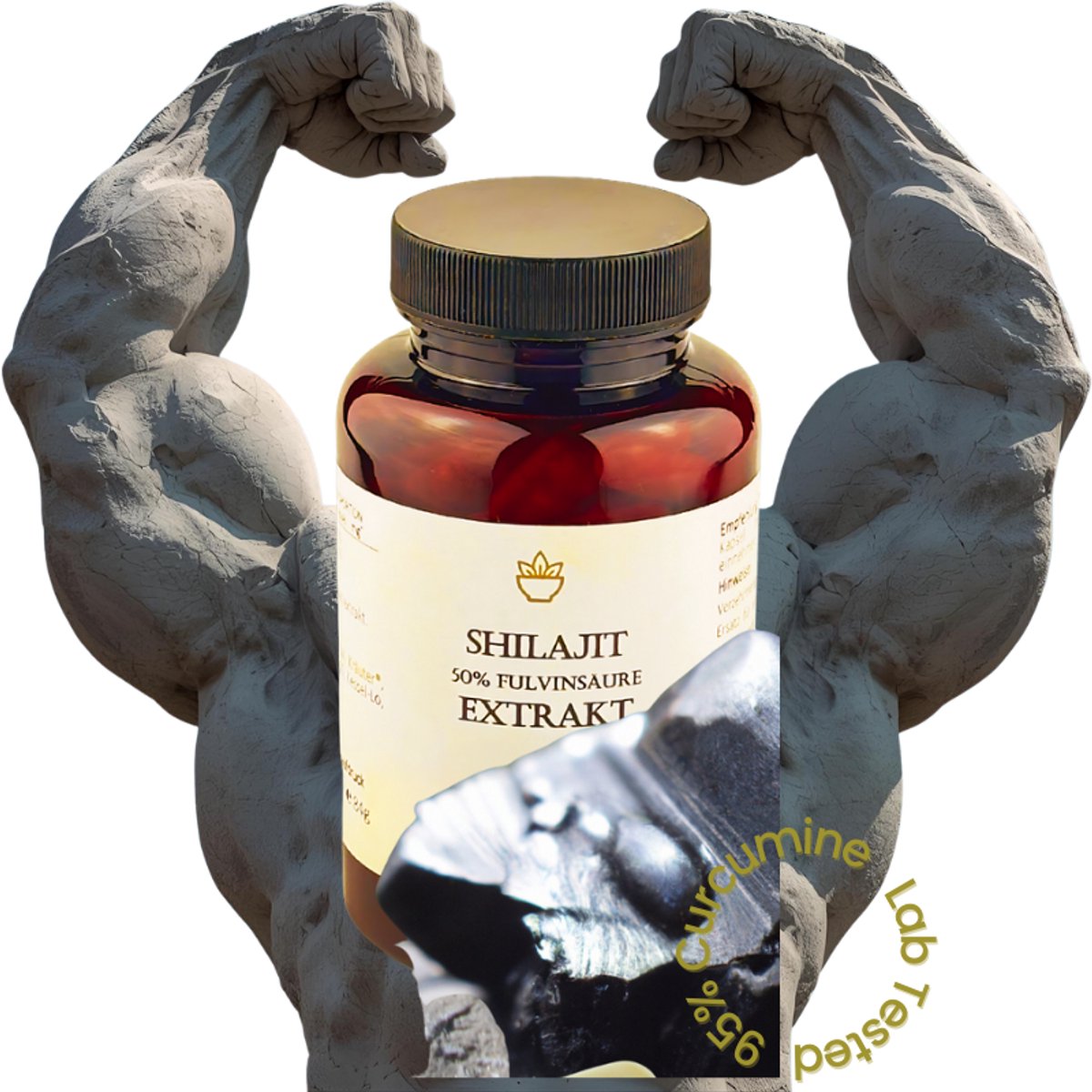 Himalaya Shilajit-extract – 50% fulvinezuur – 120 vegan capsules van 700 mg