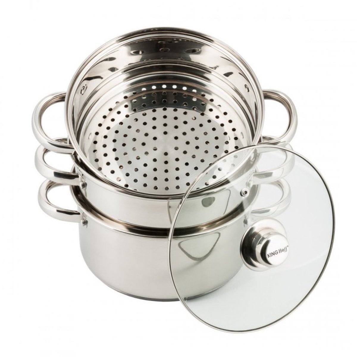 Bol.com Kinghoff stoompan KH-3328 - met deksel - 22 cm aanbieding