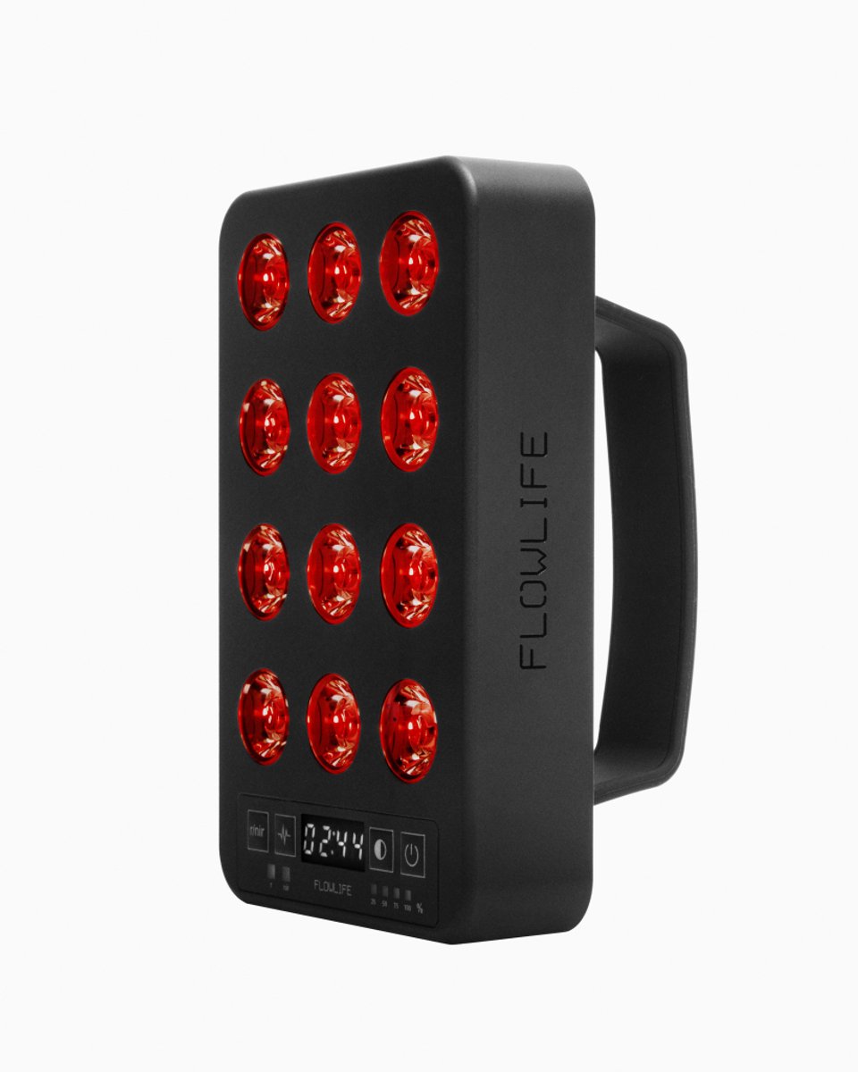 Flowlife Flowlight Panel Go 60 Two Waves – Draagbaar Roodlicht Therapie Paneel – 660nm & 850nm LED – Spierherstel, Pijnverlichting & Cellulaire Energie Booster – Compact Lichttherapie Apparaat