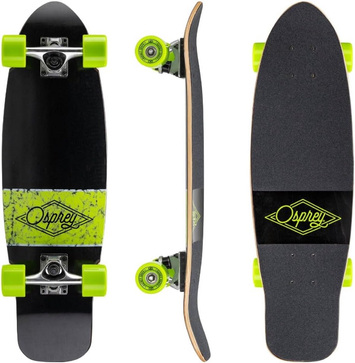 Cruiser Skateboard voor Beginners en Volwassenen Instapmodel met Goede Grip