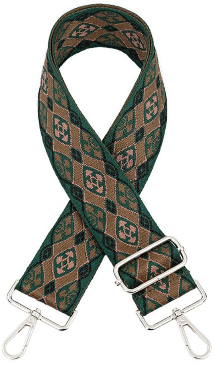 Verstelbare Taschengurt - Diamantvorm - 75-130 cm, 5 cm Breed