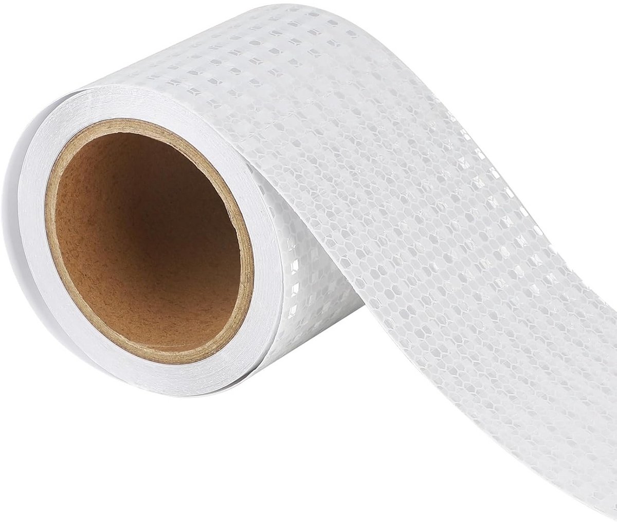 Sterke Reflecterende Tape Wit 10cm x 10m - Zeer Zichtbare Veiligheidssticker voor Auto, Fiets en Motor