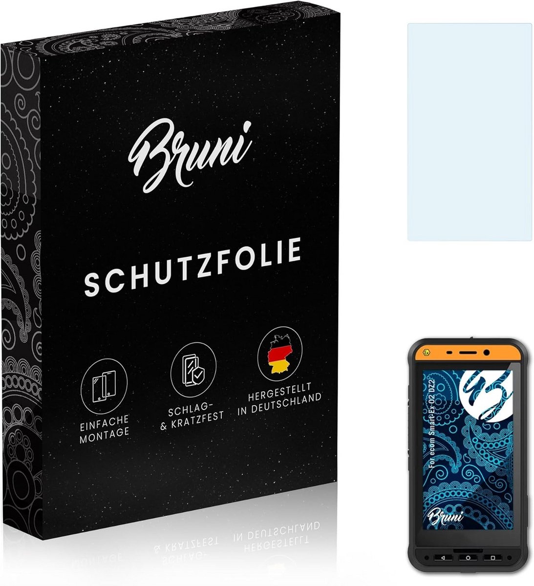 2x Transparante Screenprotector voor ecom Smart-Ex 02 DZ2 - Kleeft Zonder Bellen