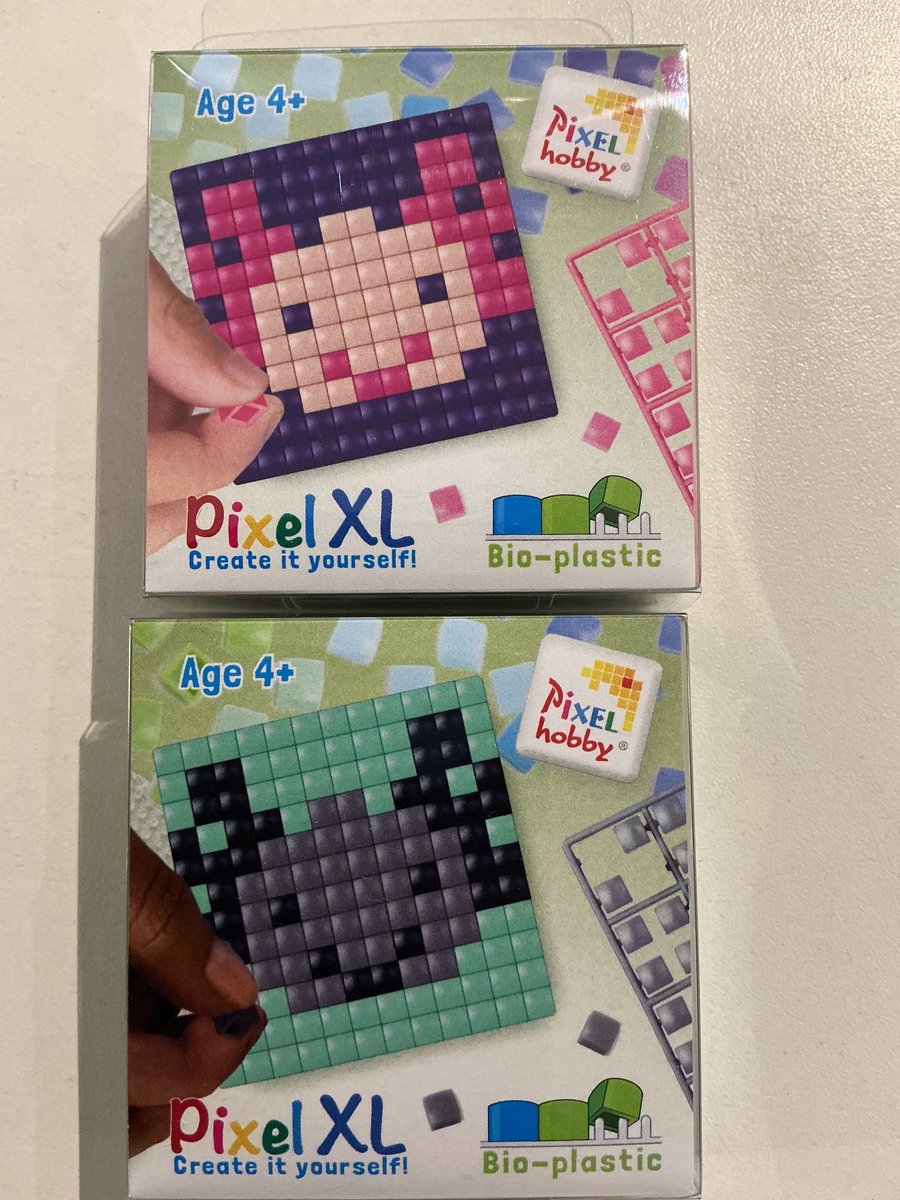 PIXELHOBBY XL SET 2 FUN SET AXOLOTL GRIJS/ROZE