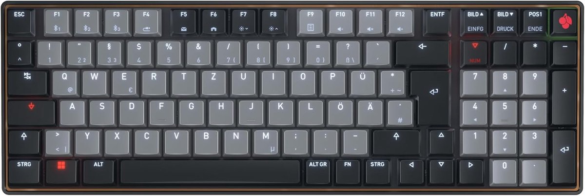 Draadloos Mechanisch Toetsenbord Laag Profiel (96% Layout) QWERTZ Duits - Multi-Device