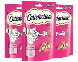 3x Catisfactions Kattensnack Rund 60 gr