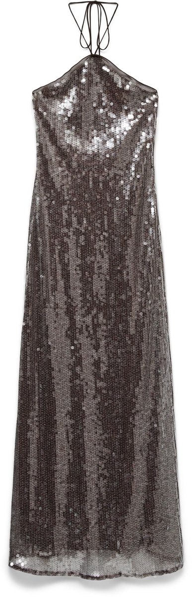 VERO MODA - VMZENIA HALTERNECK LONG DRESS SEQUIN EXP - Dames - Maxi jurken