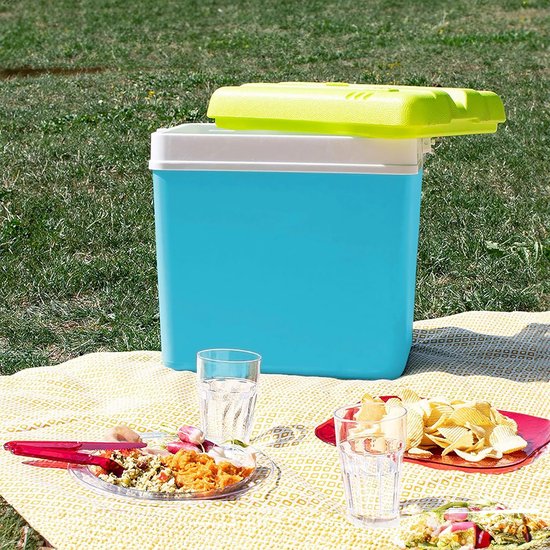 Grote Koelbox 24 Liter Turquoise - Thermobox met Handvat voor Camping, Picknick & Strand — afbeelding 2