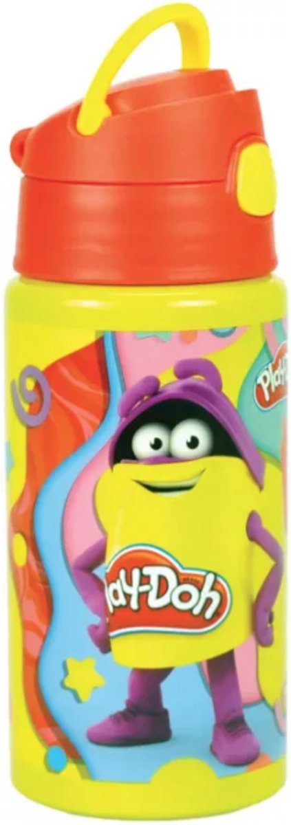 Play-Doh Happy aluminium fles met haak 500 ml