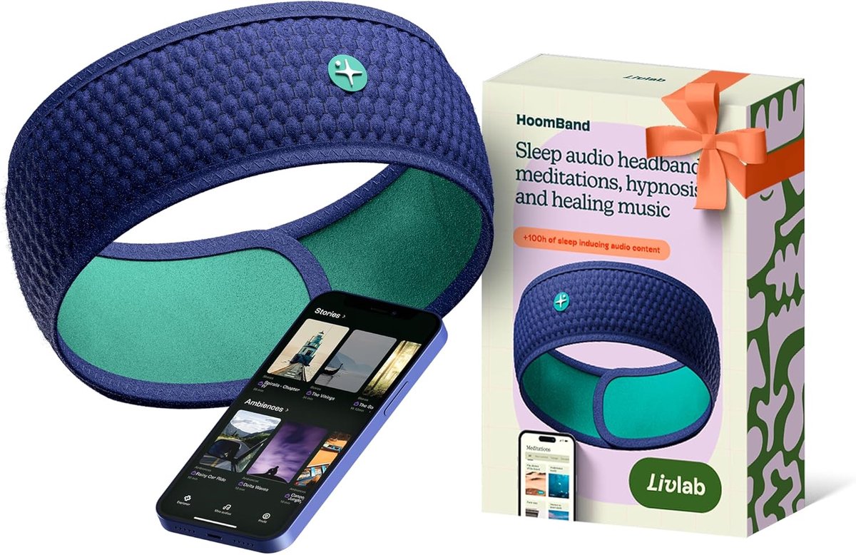 Bluetooth Slaapkoptelefoon Hoofdband voor Rust, Meditatie en Reizen