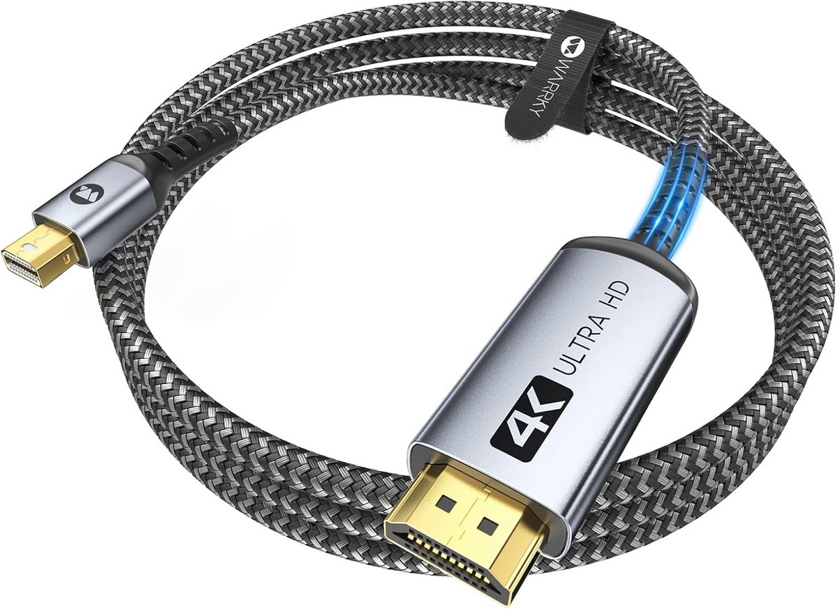 Mini DisplayPort naar HDMI Kabel 3 Meter - Ondersteunt 4K Resolutie bij 30Hz