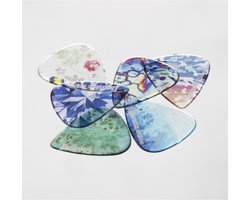 Ibanez PCP14MH-C1 Kaleido Short Teardrop Guitar Pick Medium Heavy 0.88mm (6-Pack) - Plectrum set