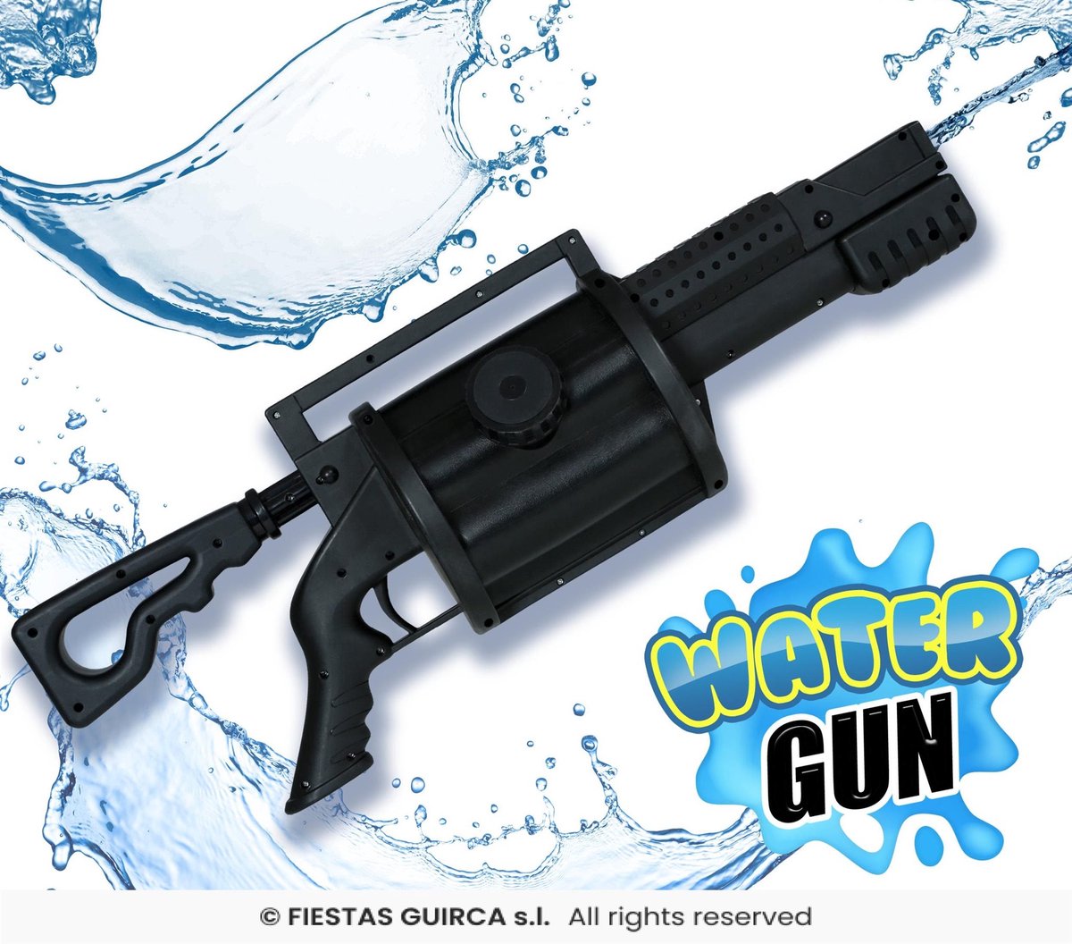 Waterpistool machinegeweer - Zwart