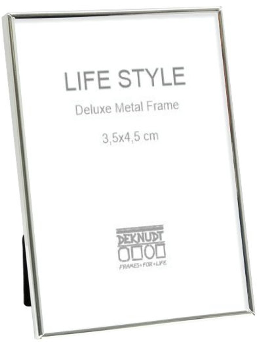 Deknudt Frames fotolijst S58MS1 - zilver - metaal - pasfoto 3,5x4,5 cm