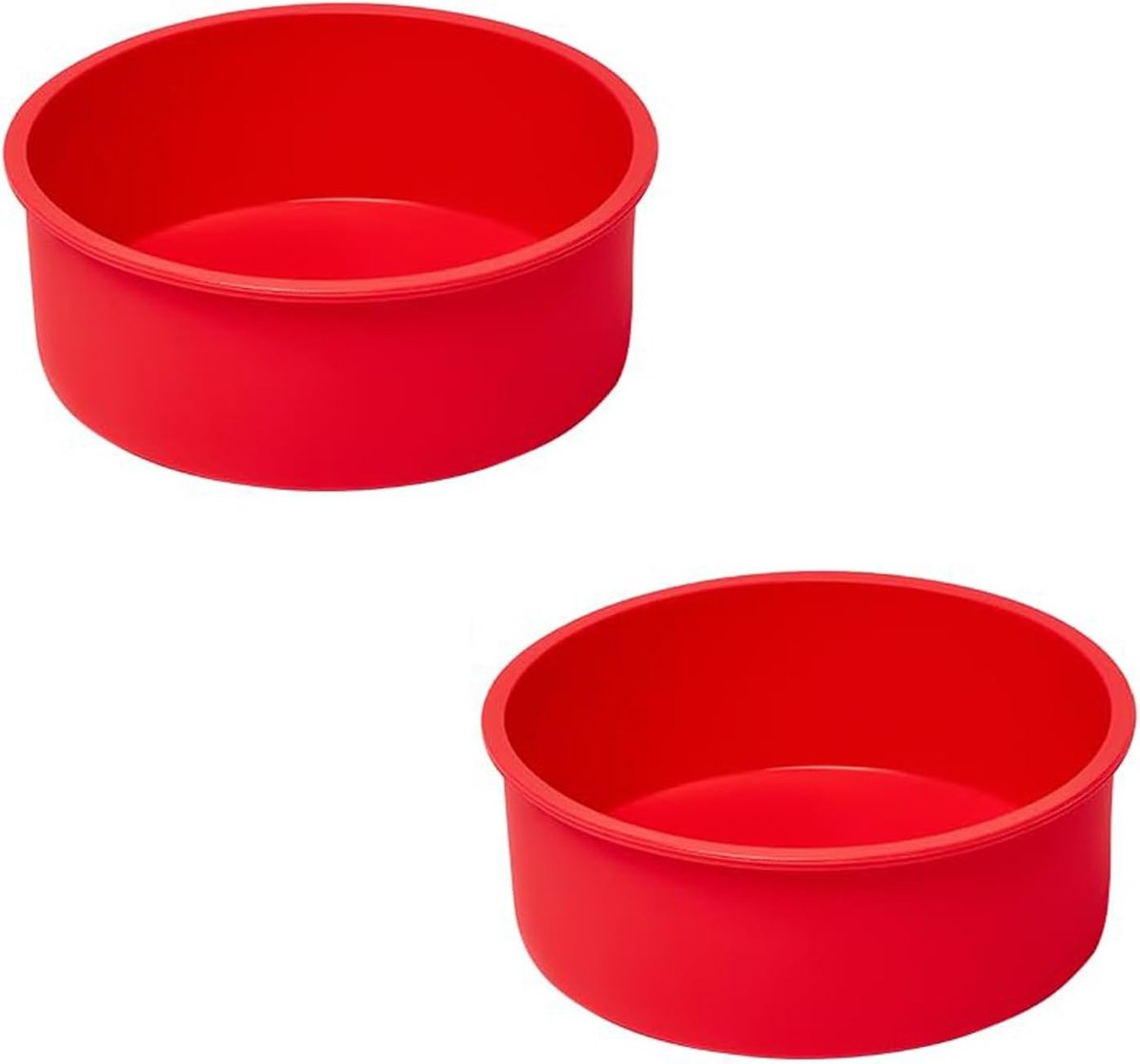 2-pack Ronde Siliconen Cakevormen - Anti-aanbak Bakvorm voor Cake, Muffins & Brood (20 cm)