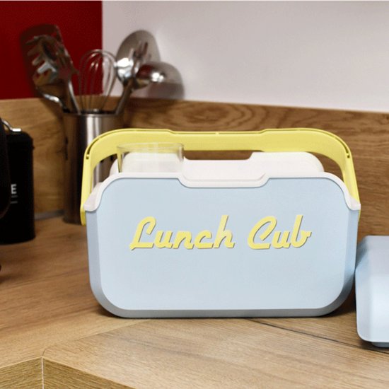 EDA Lunch club POP koelbox - 5 liter - kunststof - licht blauw - 33 x 20 x 19 cm - picknick van Merkloos — afbeelding 3