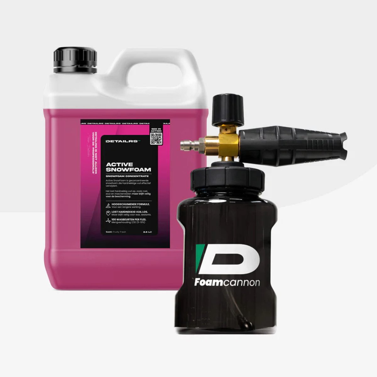 Detailrs Snowfoam Cannon Package - v1: Quick Connect ¼ - Snow Foam Gun - Schuimkanon - Schuimpistool Auto