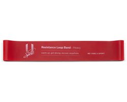 U-Sport Resistance Loop Band - Heavy (Rood) - Weerstandsband - Krachttraining & Bodybuilding - Bilspieren & Benen