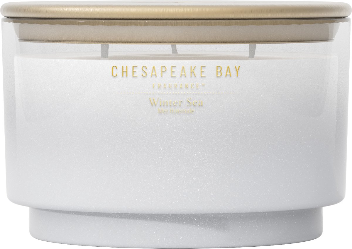 Chesapeake Bay Fragrance - Winter Sea 3-Wick Geurkaars - 36 branduren
