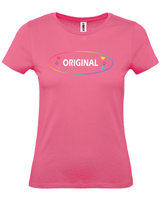 T-shirt Original pour dames | Carnaval - K3 - Pride - Valentijn| Vêtements de déguisement Adultes | rose (Femme) | taille M