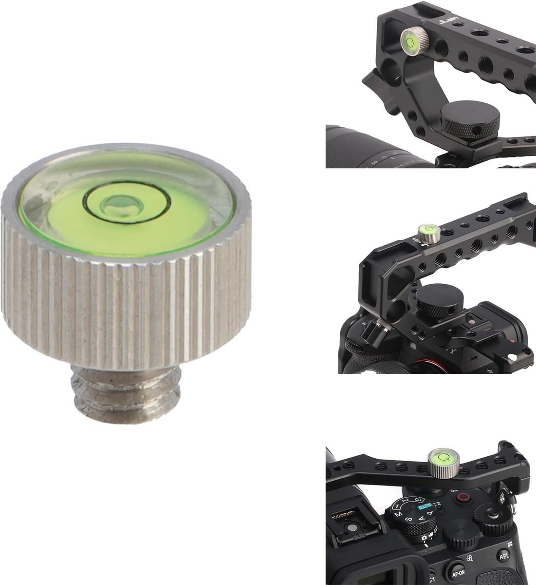 Mini Waterpas voor Camera en Statief - Universeel met 1/4 Inch Schroefbevestiging