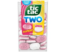Tic Tac Two Framboos/Citroen – 16 x 38,5 g