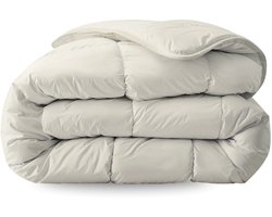Zelesta Everyday Uni Crème 140x200cm - Dekbed zonder overtrek - Wasbaar hoesloos dekbed - Bedrukt dekbed - All year zomerdekbed & winterdekbed