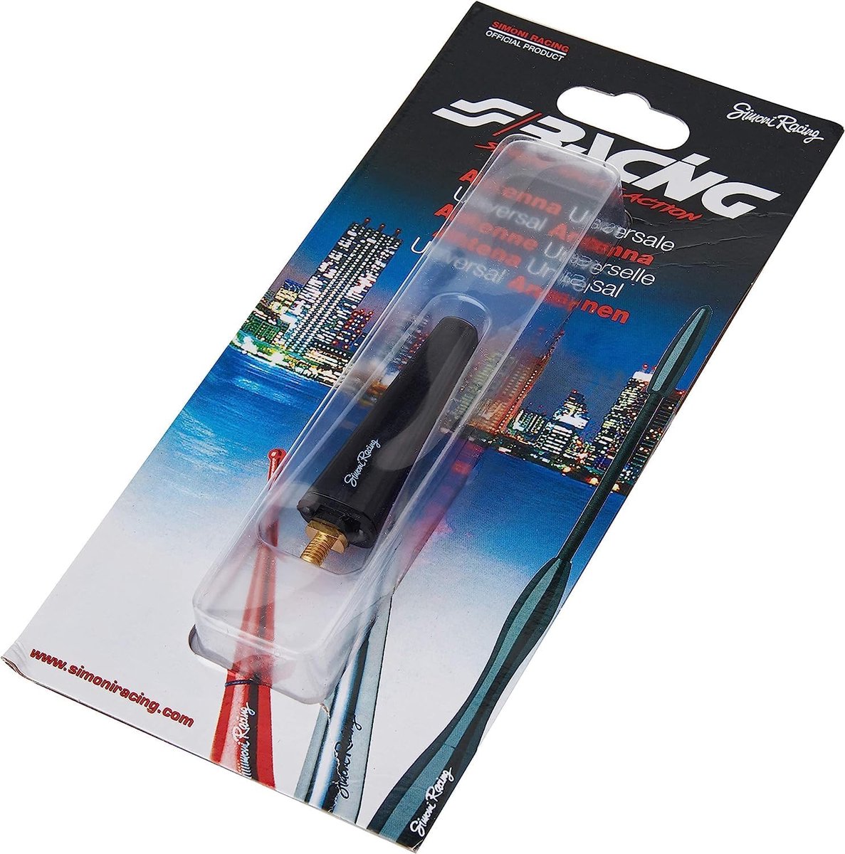 Aluminium Sport Antenne Kort 6cm Zwart - Universeel Geschikt voor Diverse Auto's