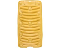 Washboard Wash Board Portable Household Non-slip Silicone Washboard Laundry Socks Small Washboard Washing Mat Universal for Home Laundry (Yellow)