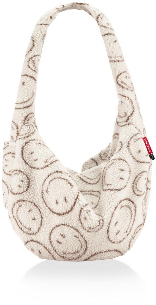 Reisenthel Moonbag Grote Crossbody Tas - Schoudertas - 24L - Smiley® Teddy Chocolate Beige