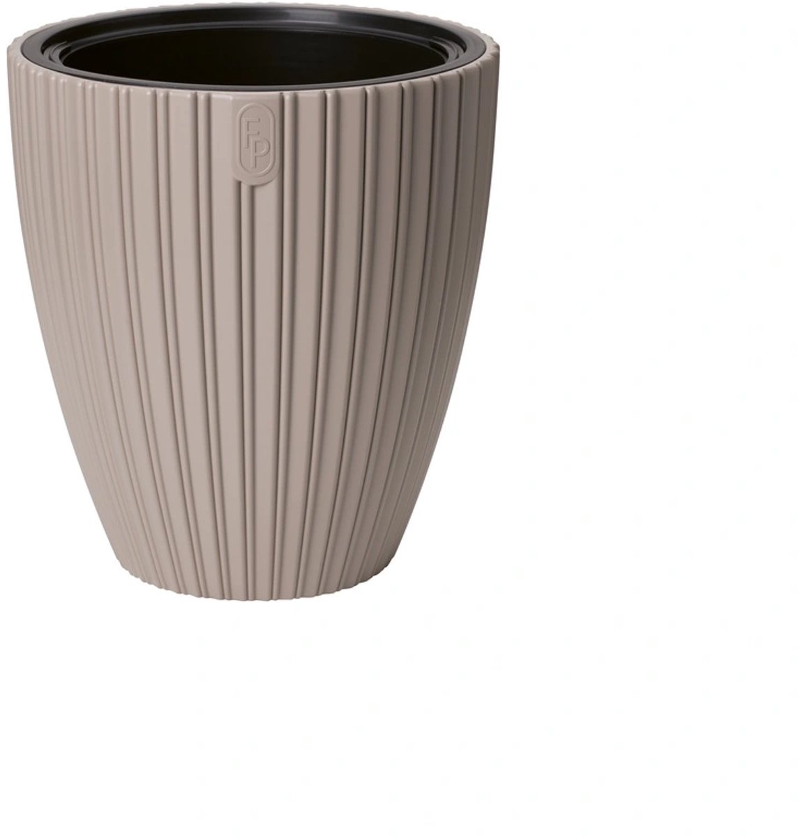 Vita bloempot Mika 40 taupe + voor binnen en buitenhuis + uv / vorstbestendig + binnenpot met handvaten