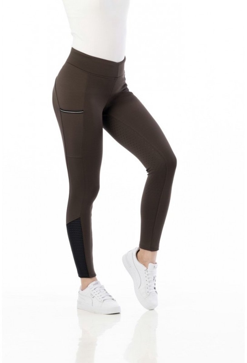 EQUITHEME PULL-ON RIJLEGGING BRIGITTE FULLGRIP Bruin
