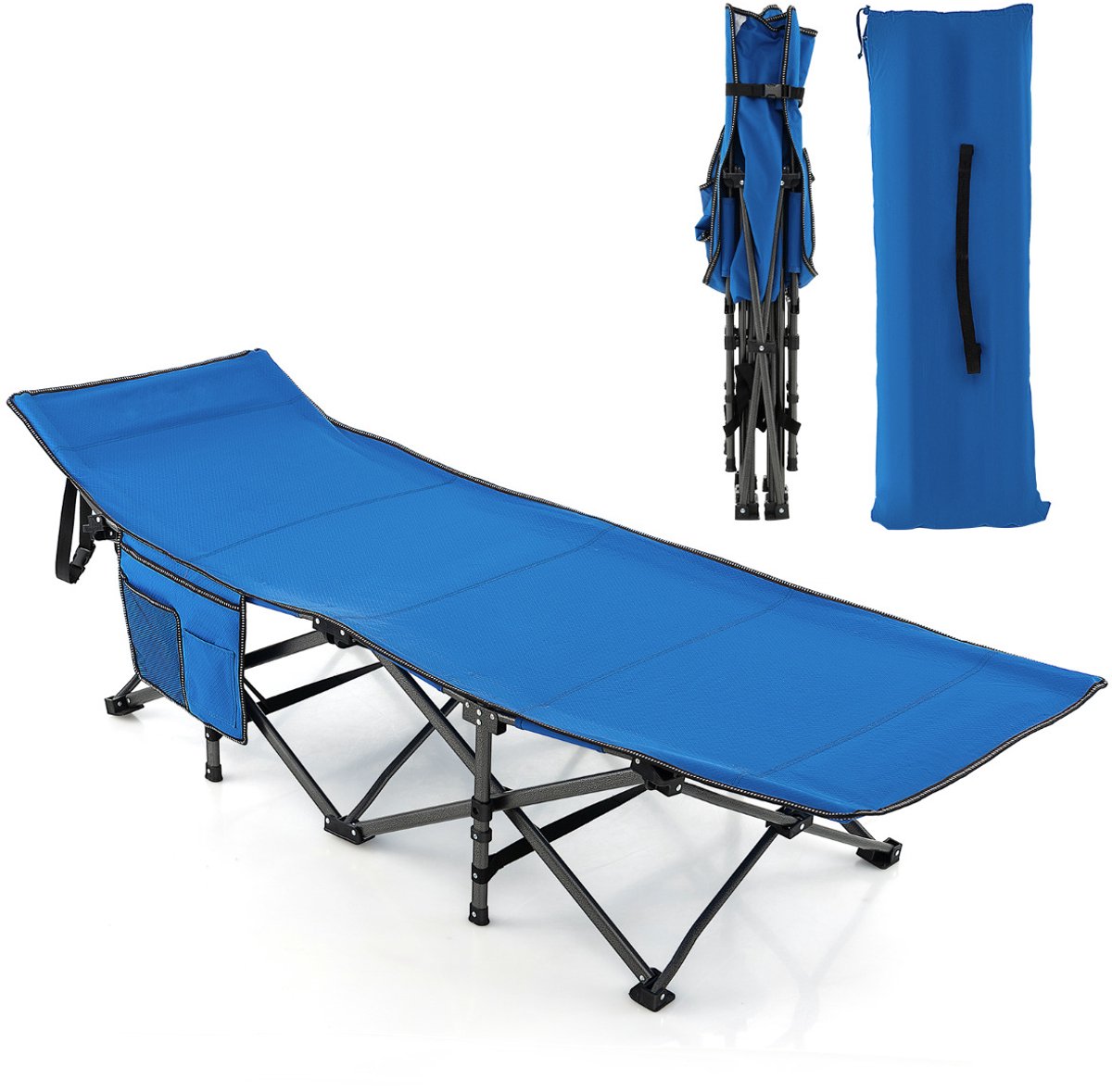 Krabpaal - 136 hoog - Sisal, pluche, staal - 3 platforms - Hangmat en grot