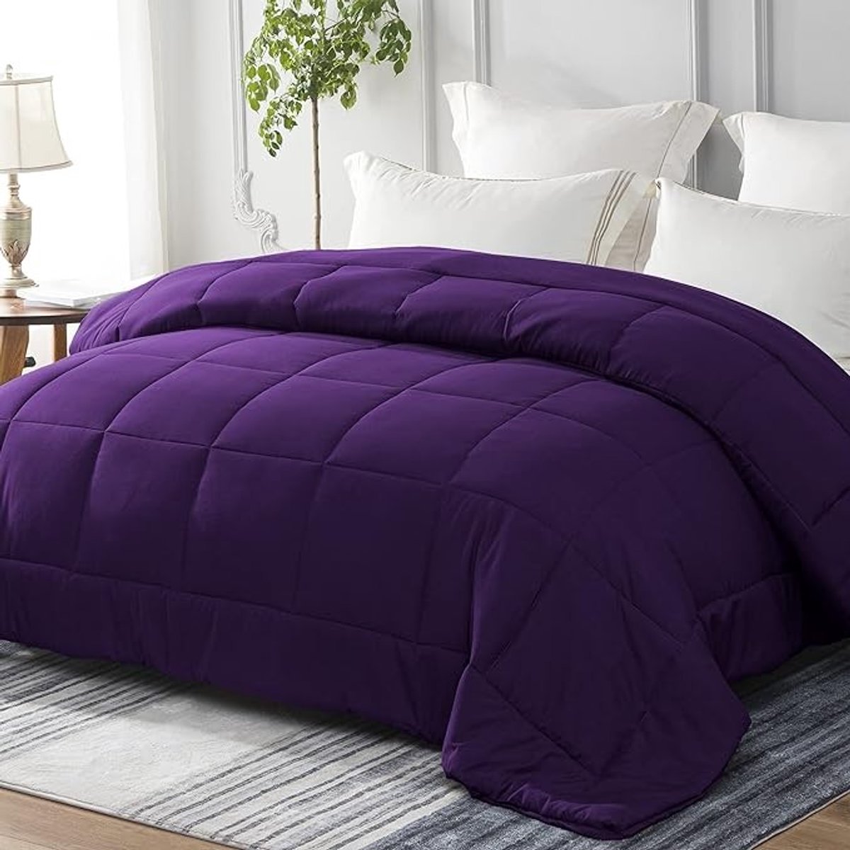 All-season dekbed 220x240 cm met microvezel tijk, ademend en comfortabel