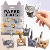 Origami Papier 50pcs - 3D Kattenfiguren Origami Papier - DIY Papieren Katten Origami Kit - Knutsel Origami Papier - Vouwpapier - Vouwblaadjes - Hobby en Creatief voor Kinderen en Volwassenen - Bureaudecoratie en Cadeau voor Dierenliefhebbers