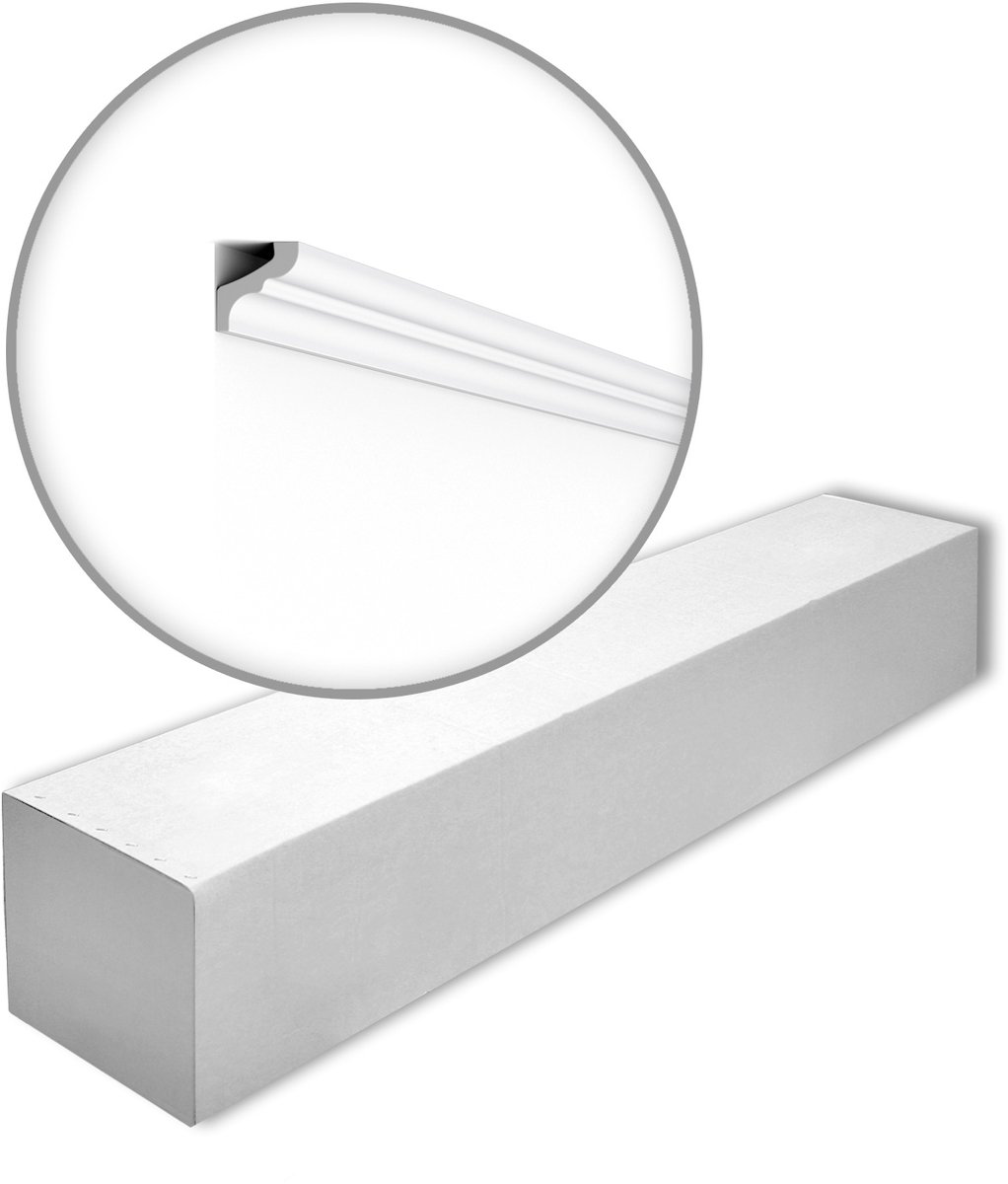 NMC F-box-10 NOMASTYL Noel Marquet 1 doos 10 stukken Kroonlijst modern design wit | 20 m