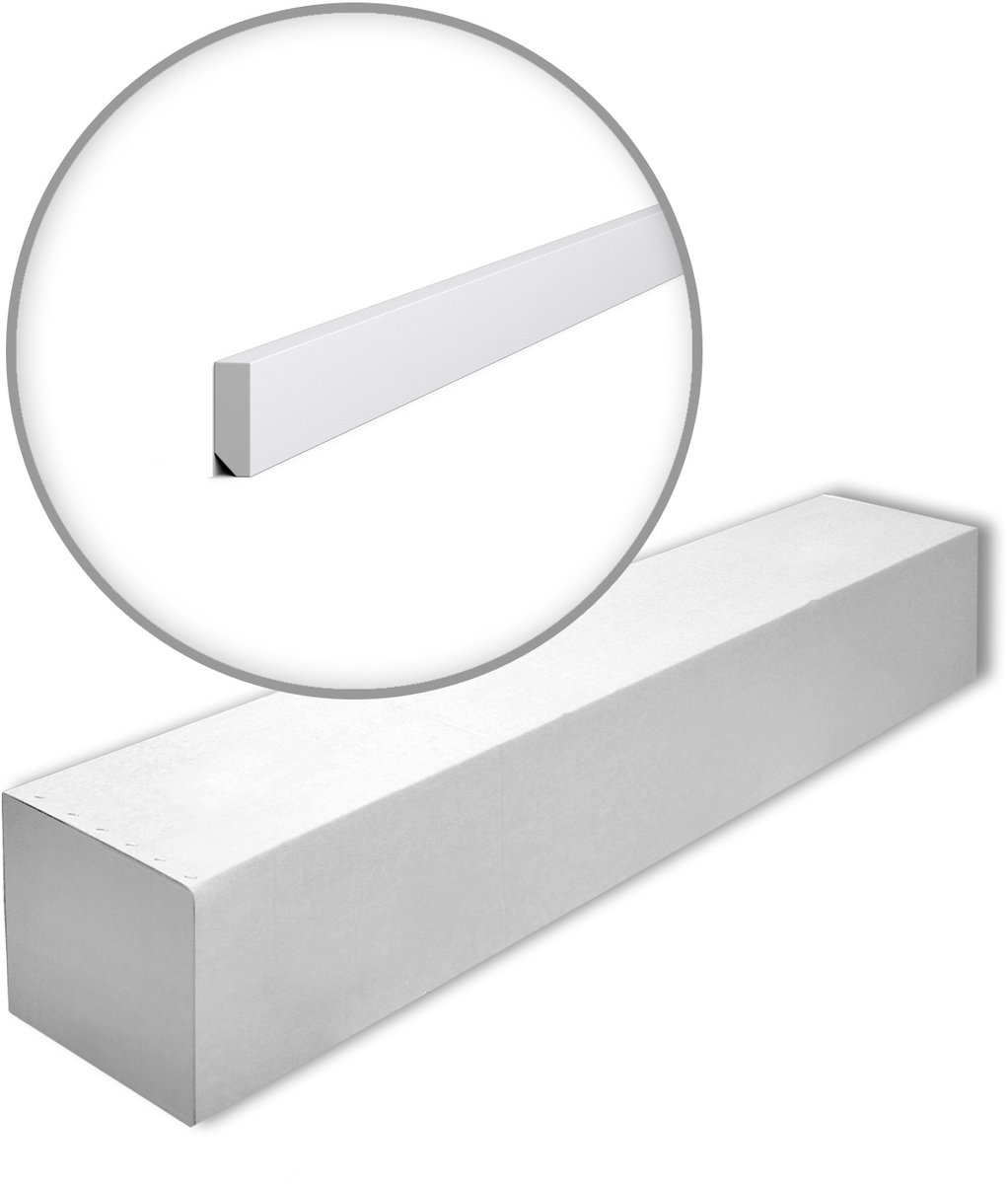 NMC FT1F-box WALLSTYL Noel Marquet 1 doos 26 stukken Plint Frieslijst modern design wit | 52 m