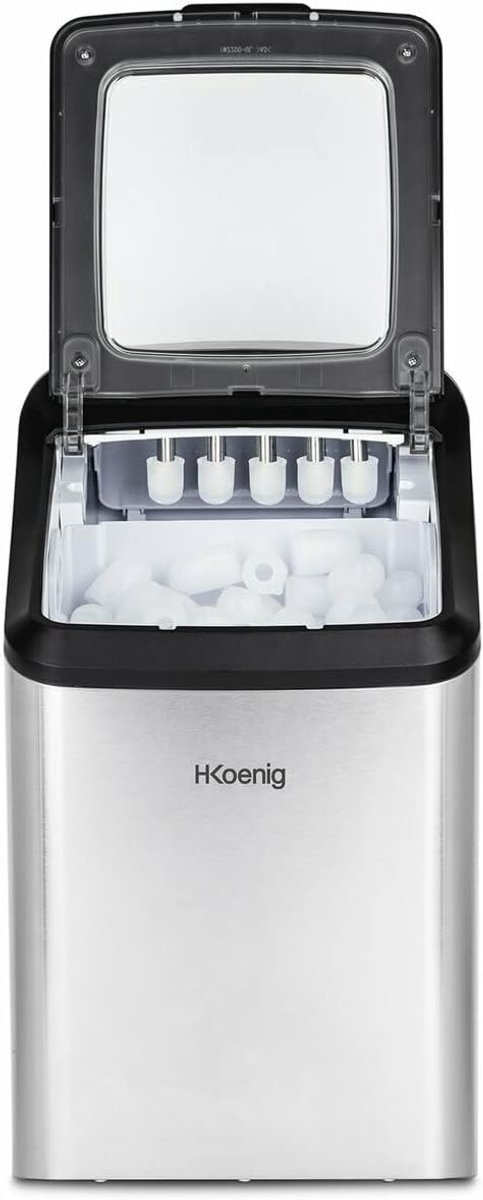Professionele Ijsblokjesmachine 15kg per Dag met 2 Formaten, Snel en Compact van Merkloos — afbeelding 5