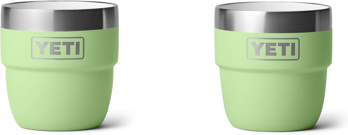 Geïsoleerde Espresso Kopjes Set van 2, RVS, Stapelbaar Koffiekopje