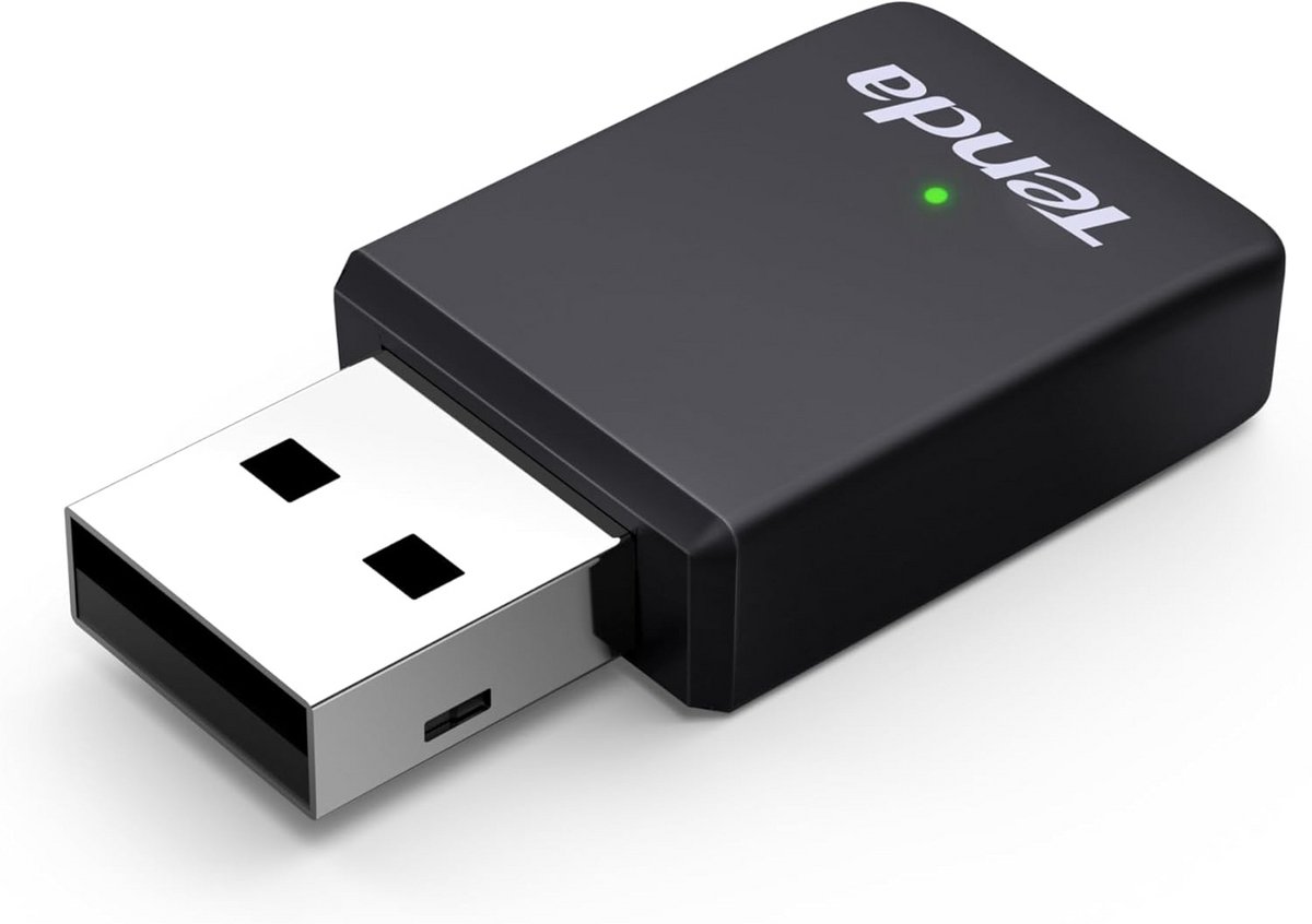 Mini Wi-Fi 6 USB Adapter Dual Band WLAN Stick Plug & Play voor PC Laptop