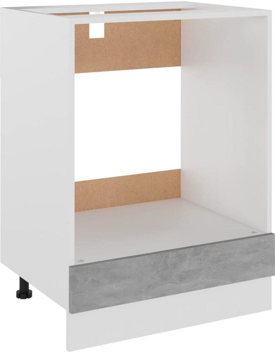 Keukenkast Ovens Kast Opslag Kast met Plank Badkamerkast Beton Grijs