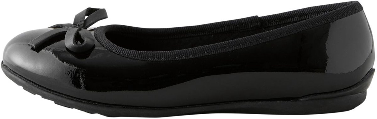 Next - Meisjes - Leren ballerina's voor school - Zwart