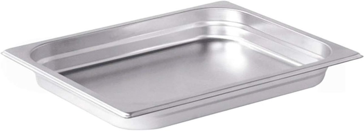 Gastronorm 1/2 RVS Bakplaat Rechthoekig 26.5 x 32.5 x 4 cm Professioneel
