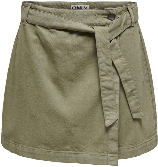 Jupe portefeuille Only Rok Onlprime Hw avec ceinture, modèle 15322861, Aloe, taille M