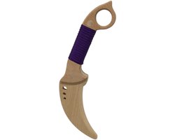 WOODSY ® Houten Karambit mes 24 x 5 x 2 cm speelgoed wapen