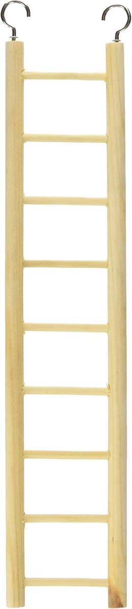 Houten Klimladder voor Vogels - 9 Treden Trainingsspeeltje