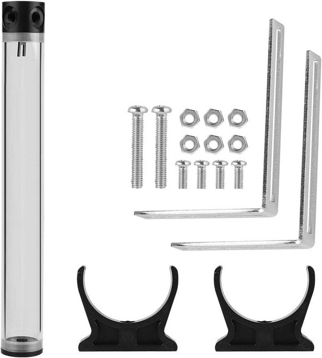 Cilindrisch Waterkoelreservoir voor CPU - POM en PMMA - Diverse Lengtes