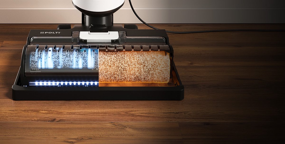 Polti RollySteam WD10 3-in-1 Vloerreiniger – Stofzuiger, Dweil & Stoomreiniger – 750W – foto 2